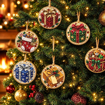 🎄Christmas Wooden Ornaments DIY Diamond Art Kit ✨🎁