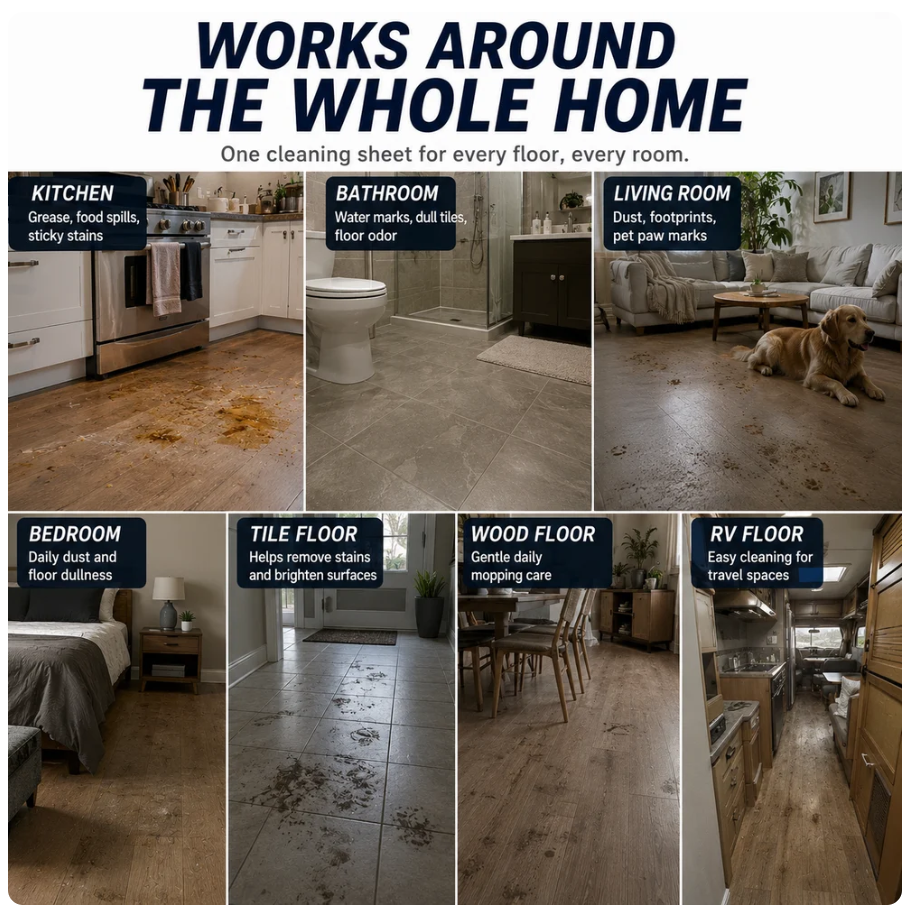 Floor Cleaning Tablets Multi-Surface Antibacterial Cleaner