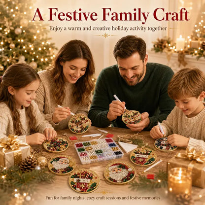 🎄Christmas Wooden Ornaments DIY Diamond Art Kit ✨🎁